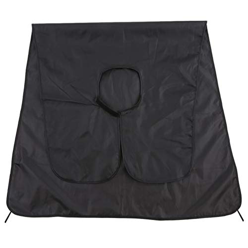 JASSINS Beard Apron for Shaving-Hair Clippings Catcher & Grooming Cape Apron (Black)