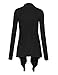 LL WSK849 Womens Off-Duty Open Front Cardigan XXL Black