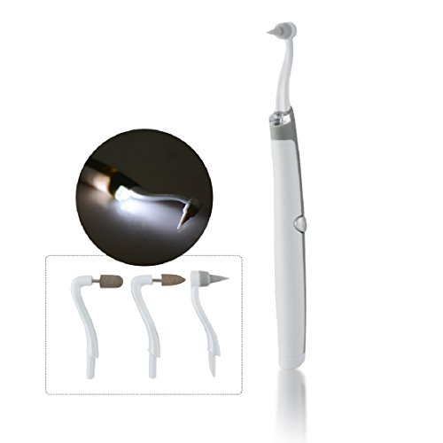 Tinsay Multifunction Sonic LED Dental Tool Kit Oral Tooth Stain Eraser Plaque Remover with LED Light