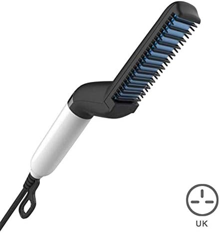 Selotrot Men Quick Beard Straightener Styler Comb Multifunctional Hair Curling Curler Show Cap Tool