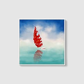 Framed Canvas Home Artwork Decoration Night Canvas Wall Art for Living Room, Bedroom - 16x16 inches