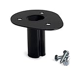 Droll Yankees Bird Feeder Mounting Bracket, Bird House Mount Flange for 1" Pole, BHM, Black