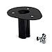 Droll Yankees Bird Feeder Mounting Bracket, Bird House Mount Flange for 1" Pole, BHM, Black primary