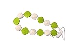 MyBoo Autism/Sensory/Teething Chewable Beaded Necklace - Green/White