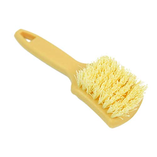 Automotive Interior Upholstery Floor mat Carpet Detailing Brush | Chemical Resistant Stiff Bristles | Ergonomic Handle | Clean Dirt Stains and Debri