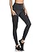 Neleus Women’s 2 Pack Yoga Pants Tummy Control High Waist Workout Leggings,102,Dark Grey,Dark Grey/Black,US Mthumb 3