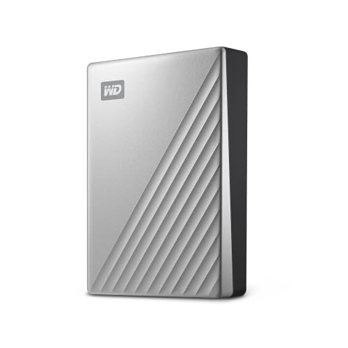 WD My Passport Ultra for Mac externe Festplatte 5 TB (mobiler Speicher, herunterladbare Software, Passwortschutz, Mac kompatibel, einfach einzusetzen) Silber