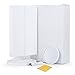 Tobbiheim Makeup Mirror with 10x / 3x / 2x Magnification, Vanity Mirror with 4 LED Tape-lights, Touch Screen, 180°Adjustable Rotation, Dual Power Supply, Cosmetic Mirror for Barthroom Bedroom (White)