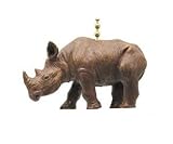 African Safari Rhino Rhinoceros Ceiling Fan Light Pull