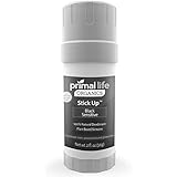 Stick Up 100% Natural Deodorant BEST - No Chemicals, Fragrances, Aluminum or Toxins - Extremely Effective Against Odor - Detoxifies - Nourishes - 2oz Sensitive Black - Primal Life Organics