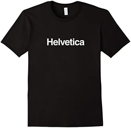 Men's Helvetica Tshirt 2XL Black