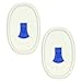 Corningware F-15-VPC 15oz French White Oval Pop-Ins Vented Lid (2 Pack)