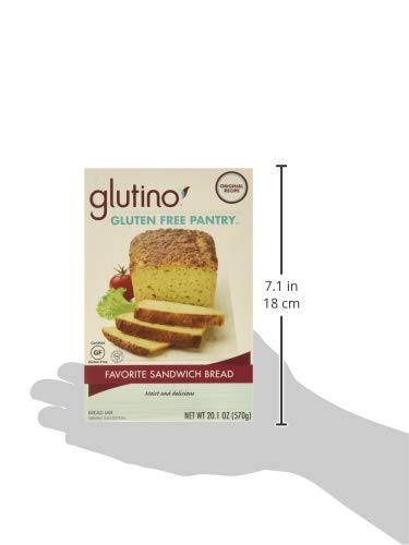 Glutino, Fav Sandwich Bread Mix, W/F, Pack of 6, Size - 20.1 OZ, Quantity - 1 Case