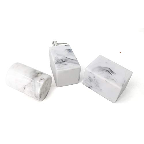 LUANT Resin Marble Style Bathroom Soap Dispenser, Toothbrush Holder and Tumbler - Thumbnail 3