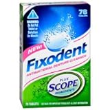 (3 pack) Fixodent Denture Cleanser Plus Scope Ingredients Tablets, 78-Count