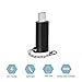 USB-C Adapter with Keychain - i Cable Female to USB Type C Male,Data Sync and Charging Adapter for Galaxy Note 9 Pixel 3 (USB-C, Black)