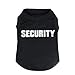 BINGPET Security Dog Shirts,Soft Cotton Puppy Tshirt,Breathable Lightweight Dog Costumes Tank Top Vest,Machine Washable Stretchy Clothes for Small Medium Large Dogs Boy Girl