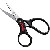 Rapala RSD-1 Line Scissors | Braided, Fluorocarbon and Monofilament Cutter, Precision Line Trimming, Compact Tackle Box Tool