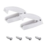 Miady RV Baggage Door Catch -Holds RV Baggage Compartments and Doors Open, Durable Material and Simple Installation- White
