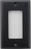 Classic Accents Stamped Steel Oil Rubbed Bronze One Gang GFI/Rocker Opening Wall Plate