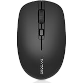 E-YOOSO Wireless Bluetooth Mouse, Compact Mini, 5 Adjustable DPI, Black | Portable Ambidextrous Computer Mouse, Smooth Tracking, up to 4000 for PC, Laptop, iPad, MacBook &amp; Apple Devices
