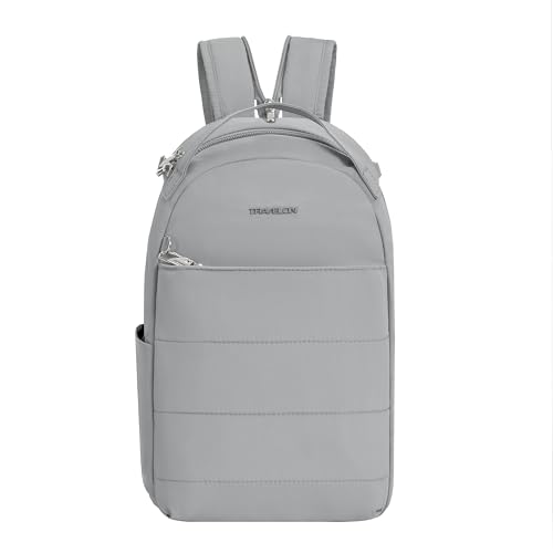 Travelon Mochila conversĂvel antifurto, geleira, 20 cm L x 35 cm A x 11,4 cm P, Geleira, 8"W x 14"H x 4.5"D, Travelon Mochila conversĂvel antifurto