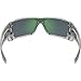 Oakley Men's OO9101 Batwolf Rectangular Sunglasses, Polished Clear/Jade Iridium, 27 mm