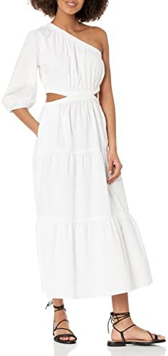rebecca taylor one shoulder ruffle dress Rebecca Taylor Black One Shoulder Ruffle Dress 8