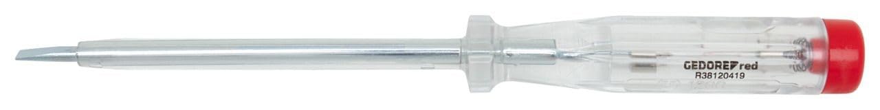 GEDORE red Test screwdriver with impact-resistant handle, Measuring range 220 - 250 volts, Blade length 140 mm, R38120419