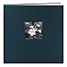 Pioneer 12-Inch by 12-Inch Silk Postbound Album with Photo Window, Blue