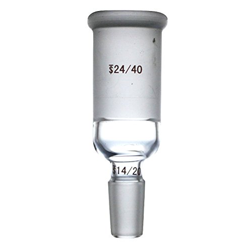 Laboy HMA010203 Glass Enlarging Adapter Connecting Adapter From 24/40 to 14/20 Glass Joint Lab Glassware