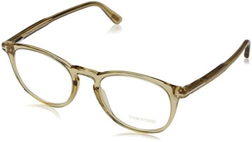 Amazon.com: Tom Ford Oval Eyeglasses TF5401 020 Transparent Gray