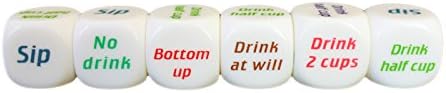 Color Printing English Dice Keychain / Creative / Screen / Dice (set of 6)
