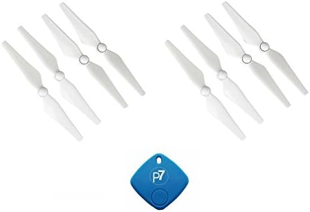 DJI Genuine 9450S Quick Release Propellers for Phantom 4 Quadcopter Drone, 2 Full Sets, 4 Pairs (4 Clockwise / 4 Counter-Clockwise) - Bonus P7-FindIt Beacon, Never Lose Your Drone