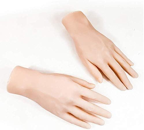Tattoo Practice Skin Fake Hand Mould Similar to Human Silicone Men Hand for Artists and Display Jewelry the finger joint Can bend