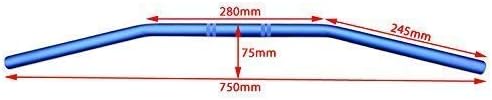 Motorcycle Handlebars Drag Bar 22mm 7/8 inch for Streetfighter Custom Bike Flat Tracker Bobber Chopper (Blue) - Image 3