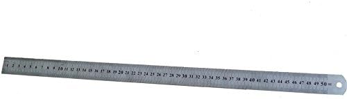 50 cm stainless steel ruler with double-sided scale