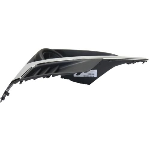 Make Auto Parts Manufacturing - DRIVER SIDE FOG LAMP HOLE COVER; BLACK WITH CHROME TRIM; SEDAN/WAGON - SU1038109 - Thumbnail 4