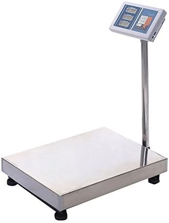 Digital Floor Platform Scale Weight Computing 660LBS Food Industry Shipping Postal Office Mailing Pet Weighing Indoor Outdoor Use Reinforced Stainless Steel