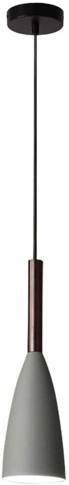 Hobaca E27 Grey Wood Mordern Nordic Pendant Light Hanging Lamp Dinning Room Lights Kitchen Island Lighting Fixture