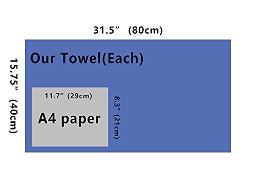 IEDASING\'S CHOICE Dog Towel Pet Towel Microfiber Material 2 Pack Super Absorbent Quick Drying Machine Washable Suitable for Dog Puppy Pet Bathing Beach and Multi-Use, 31inch,Sealed Package