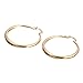Followmoon 18K Gold Plated Women's Hoop Earrings Sparkling Styles