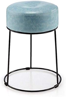 Chair ÙØ±Ø³Ù Ottoman Footstools Stools Footstool Step Stool Stool Household Modern Round Stool Small Bench Makeup Stool Living Room Sofa Bench Chair Table Stool Color Bright Yellow Colour Sky Blue Øµ Buy