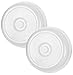 bogo Brands Splatter Guard Microwave Cover 2 Pack - Dome Plate Dish Covers for Food - Keeps Your Microwave Clean and is BPA Free