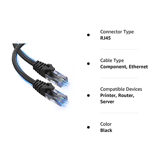 Ultra Clarity Cables Cat6 Cable, 100 ft RJ45, LAN, UTP CAT 6, Network, Patch