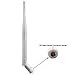 Dericam Universal 2.4G 5dBi WiFi Antenna for Security Camera/Router, WiFi Booster, Removable Antenna, Wireless Range Expander, RP-SMA Female Connector Inside, 5dBi, White primary