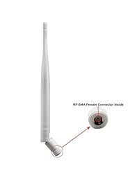 dericam Alcance inalámbrico 2.4 G 5DB antena Expander para dispositivo de cámara de seguridad CCTV, cámara IP, WiFi, color blanco
