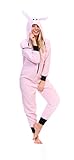 Totally Pink Women's Warm and Cozy Plush Character Onesie