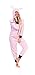Totally Pink Women's Plush Warm Cozy Character Adult Onesies for Women One-Piece Novelty Pajamas