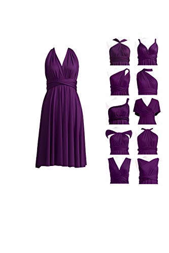Short Infinity Bridesmaid Dresses Convertible Wrap Midi Multiway Dress